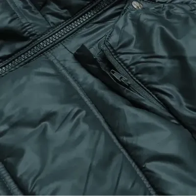 Dámská prošívaná přechodná bunda MODA205 tmavě zelená