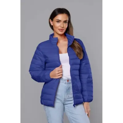 Lehká prošívaná jarní bunda MODA3037 tmavě modrá