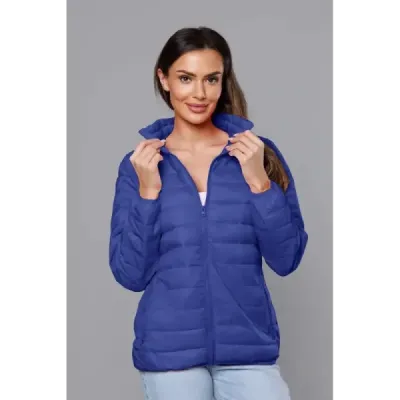 Lehká prošívaná jarní bunda MODA3037 tmavě modrá