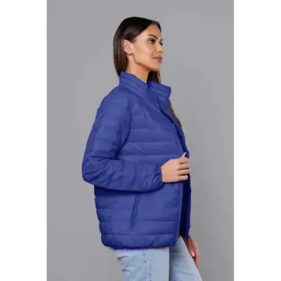 Lehká prošívaná jarní bunda MODA3037 tmavě modrá