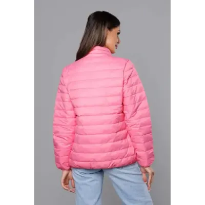 Lehká prošívaná jarní bunda MODA3037 růžová