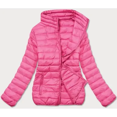 Lehká prošívaná jarní bunda MODA3037 růžová