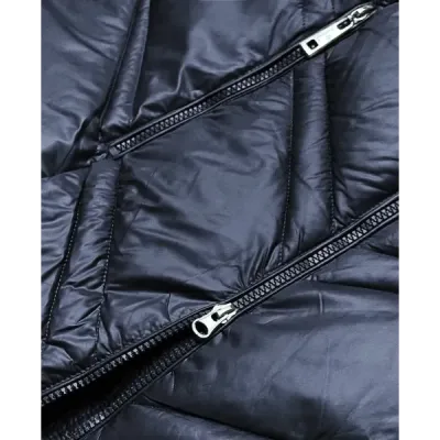 Dámská přechodná bunda s kapucí MODA97BIG tmavě modrá