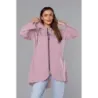 Dámská asymetrická tunika MODA8117 světle růžová