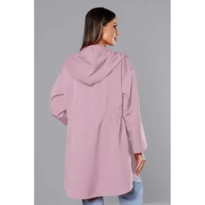 Dámská asymetrická tunika MODA8117 světle růžová