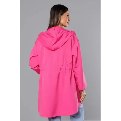 Dámská asymetrická tunika MODA8117 růžová