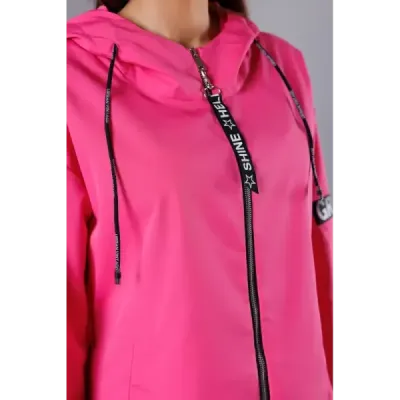 Dámská asymetrická tunika MODA8117 růžová