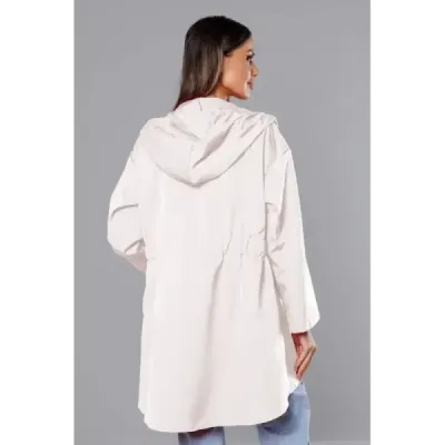 Dámská asymetrická tunika MODA8117 smetanová