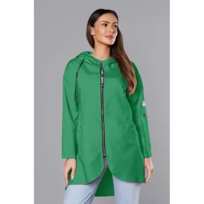 Dámská asymetrická tunika MODA8117 zelená