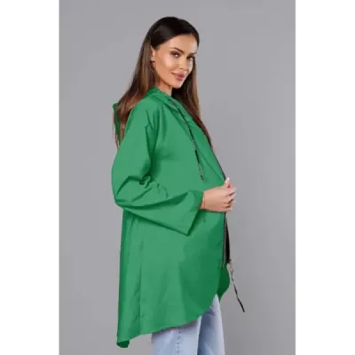Dámská asymetrická tunika MODA8117 zelená