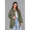 Dámská asymetrická tunika MODA8117 khaki
