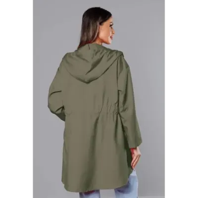 Dámská asymetrická tunika MODA8117 khaki