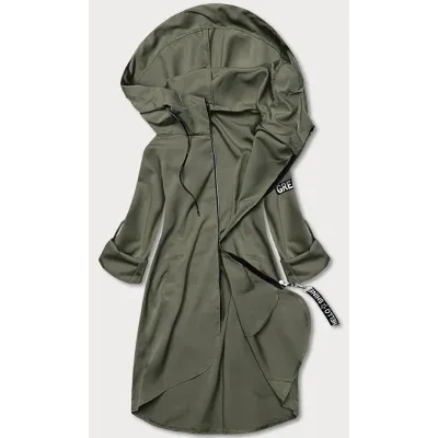 Dámská asymetrická tunika MODA8117 khaki