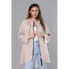 Dámská asymetrická tunika MODA8117 světle béžová