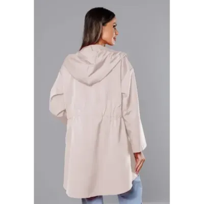 Dámská asymetrická tunika MODA8117 světle béžová