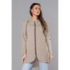 Dámská asymetrická tunika MODA8117 kakao