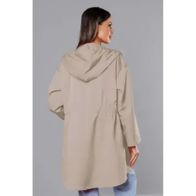 Dámská asymetrická tunika MODA8117 kakao