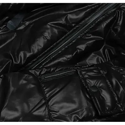 Krátká dámská jarní bunda MODA8138 černá