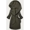 Tenká dámská tunika s kapucí MODA8118 khaki