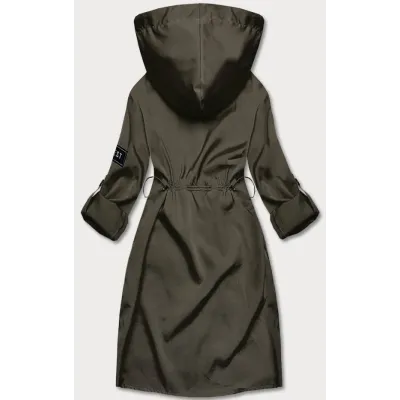 Tenká dámská tunika s kapucí MODA8118 khaki