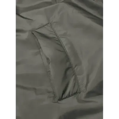 Dlouhá dámská oboustranná vesta MODA8137 černá-khaki