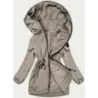Dámská bunda parka s kapucí MODA8121 olivová