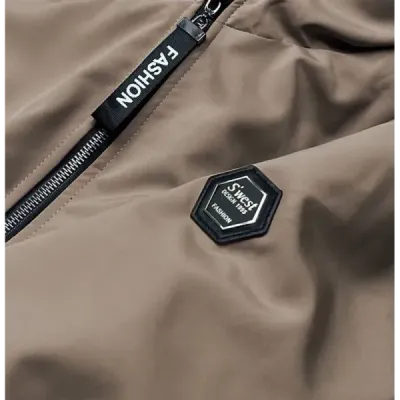 Dámská bunda parka s kapucí MODA8121 béžová