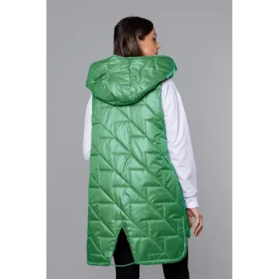Dámská prošívaná vesta MODA8127 zelená