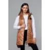 Dámská prošívaná vesta MODA8127 karamelová