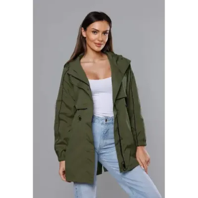 Dámská jarní bunda MODA8119 khaki