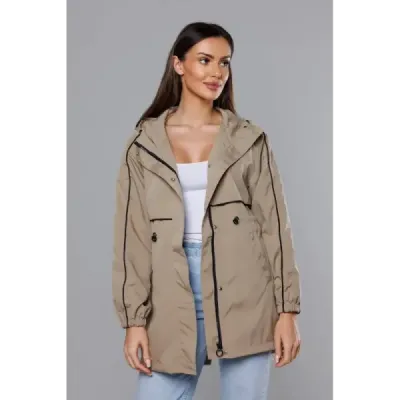 Dámská jarní bunda MODA8119 béžová