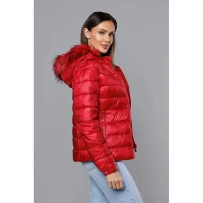 Dámská zimní bunda MODA0129 červená