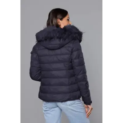 Dámská zimní bunda MODA0129 tmavě modrá