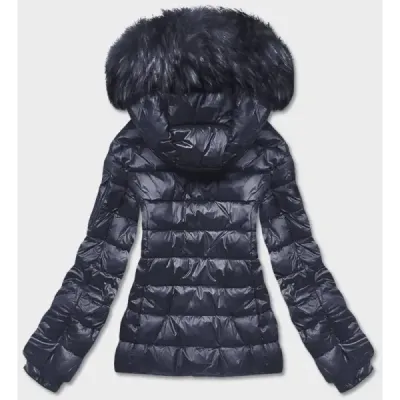 Dámská zimní bunda MODA0129 tmavě modrá