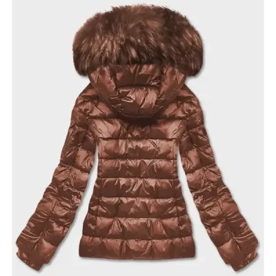 Dámská zimní bunda MODA0129 hnědá