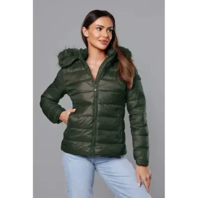 Dámská zimní bunda MODA0129 khaki