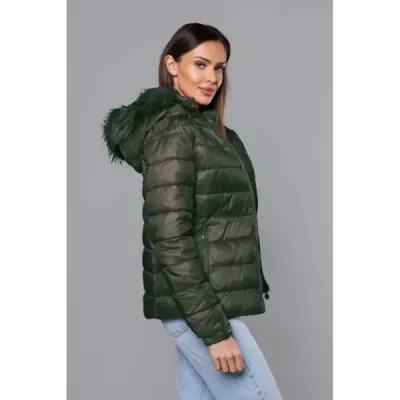 Dámská zimní bunda MODA0129 khaki