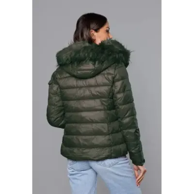 Dámská zimní bunda MODA0129 khaki