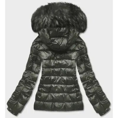 Dámská zimní bunda MODA0129 khaki