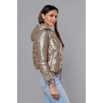 Dámská podzimní bunda MODA8030 béžová