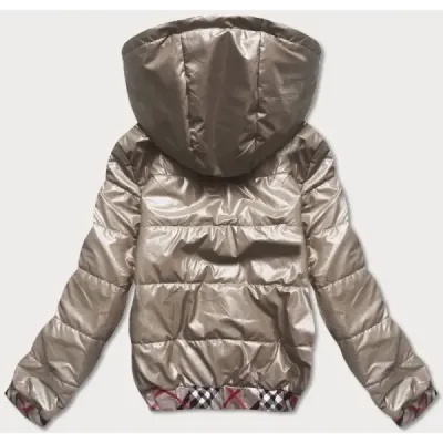 Dámská podzimní bunda MODA8030 béžová