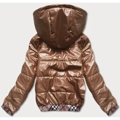 Dámská podzimní bunda MODA8030 karamelová