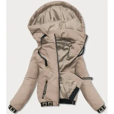 Dámská podzimní bunda MODA8098 béžová