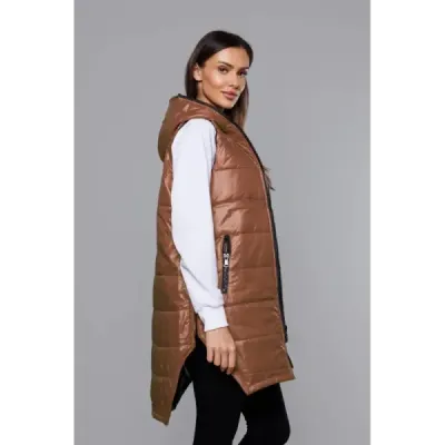 Dámská vesta MODA0122 karamelová