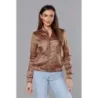 Dámská bombera MODA8123 karamelová