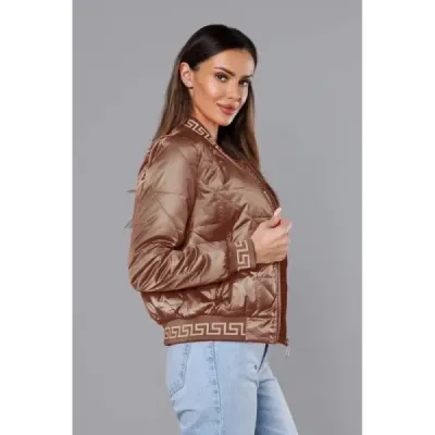 Dámská bombera MODA8123 karamelová