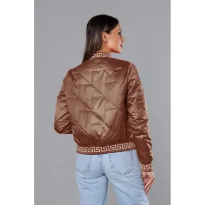 Dámská bombera MODA8123 karamelová