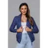 Dámská prošívaná jarní bunda MODA0123 tmavě modrá