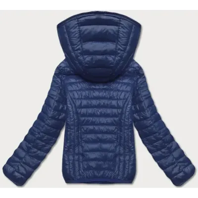 Dámská prošívaná jarní bunda MODA0123 tmavě modrá