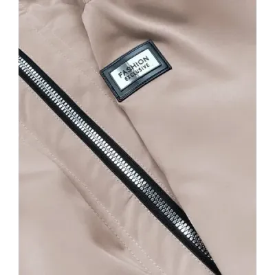 Dámská přechodná bunda MODA8150BIG světle béžová